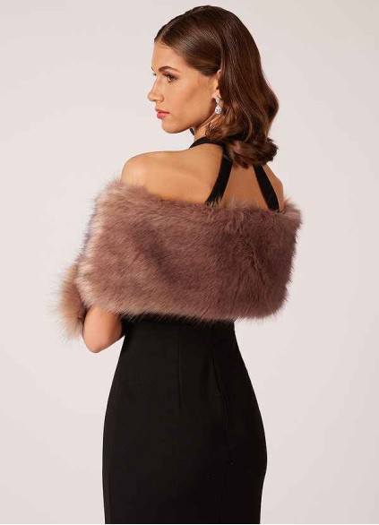 Pawzc Sincerity Faux Fur Wrap Pawzc Sincerity Faux Fur Wrap