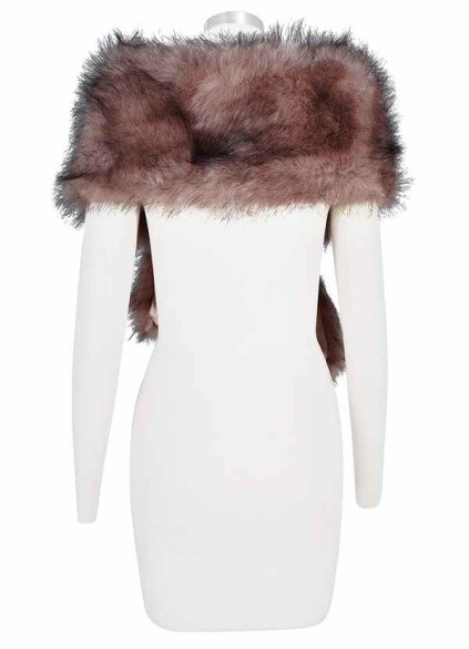 Pawzc Sincerity Faux Fur Wrap Pawzc Sincerity Faux Fur Wrap