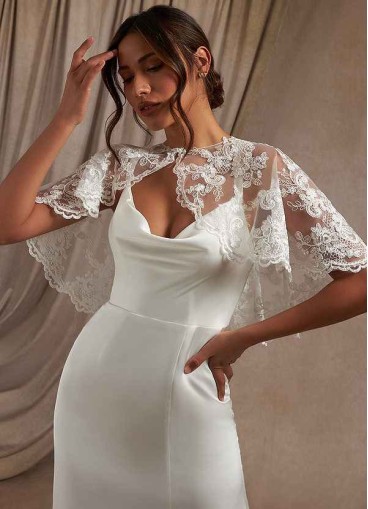 Pawzc Hephzibah Lace Tulle Wrap