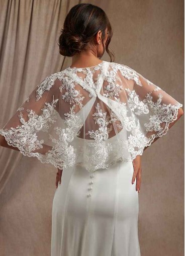 Pawzc Hephzibah Lace Tulle Wrap