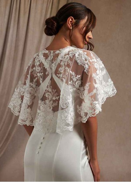 Pawzc Hephzibah Lace Tulle Wrap