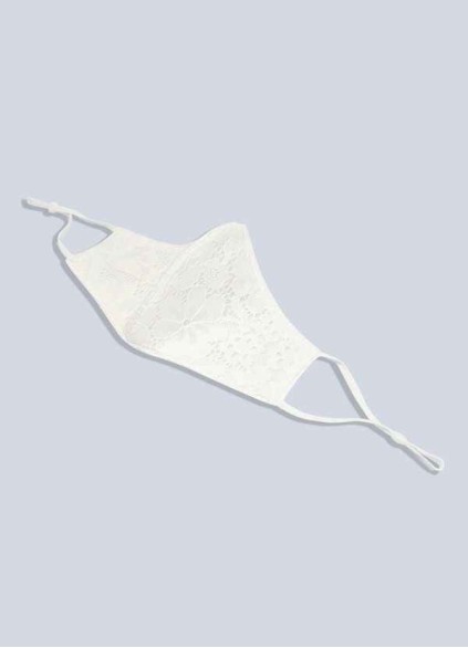 Pawzc Non-Medical Ivory Lace Reusable Face Mask Pawzc Non-Medical Ivory Lace Reusable Face Mask