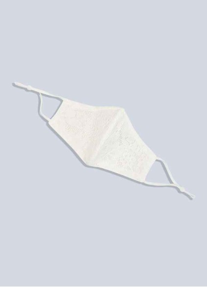 Pawzc Non-Medical Ivory Lace Reusable Face Mask Pawzc Non-Medical Ivory Lace Reusable Face Mask