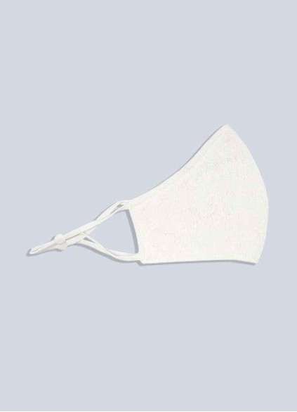 Pawzc Non-Medical Ivory Lace Reusable Face Mask Pawzc Non-Medical Ivory Lace Reusable Face Mask