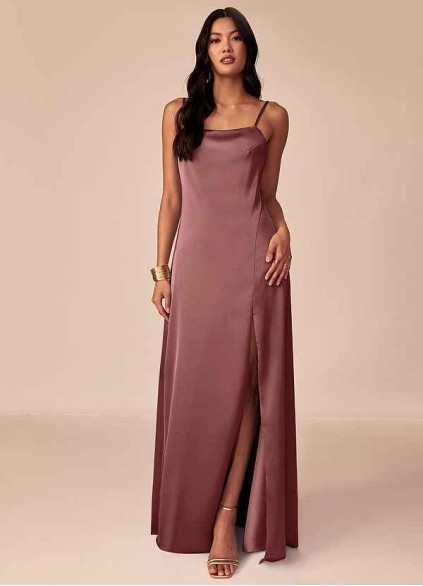 Pawzc Briza Stretch Satin Dress