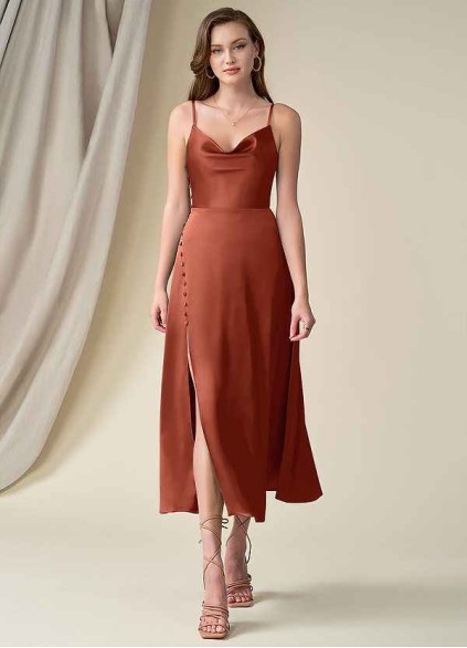 Pawzc Ceci Stretch Satin Dress