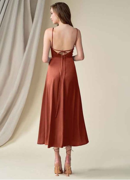Pawzc Ceci Stretch Satin Dress Pawzc Ceci Stretch Satin Dress