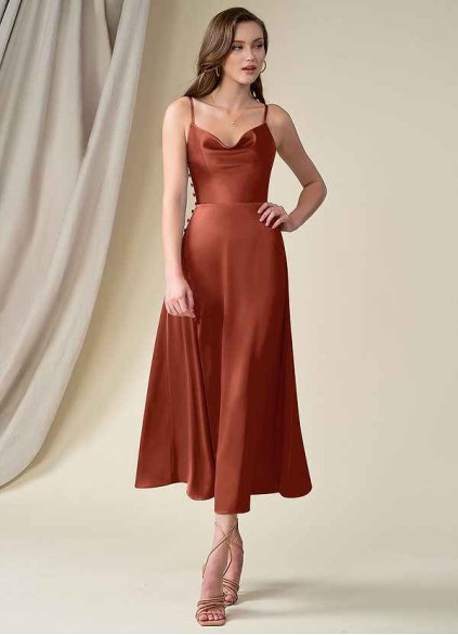 Pawzc Ceci Stretch Satin Dress Pawzc Ceci Stretch Satin Dress