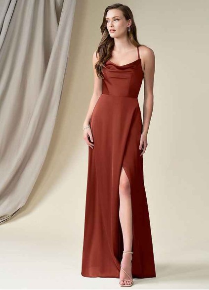 Pawzc Naomie Stretch Satin Dress