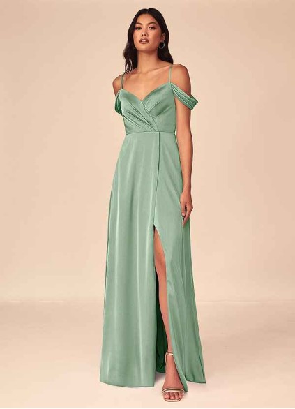 Pawzc Ocean Stretch Satin Dress Pawzc Ocean Stretch Satin Dress