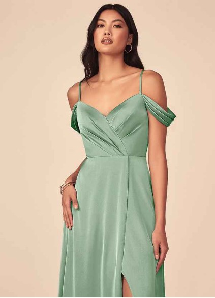 Pawzc Ocean Stretch Satin Dress Pawzc Ocean Stretch Satin Dress