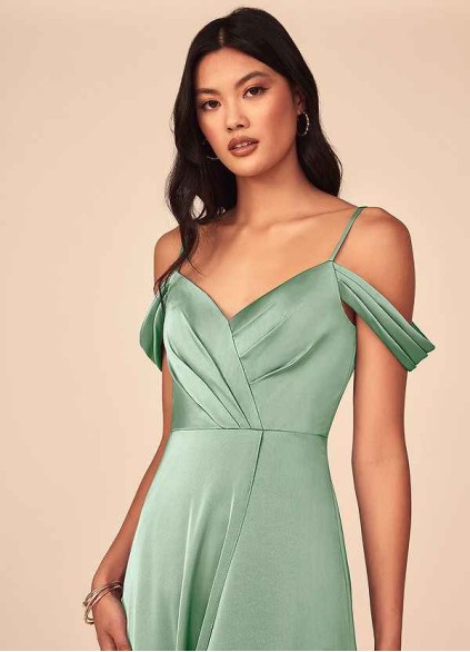 Pawzc Ocean Stretch Satin Dress Pawzc Ocean Stretch Satin Dress