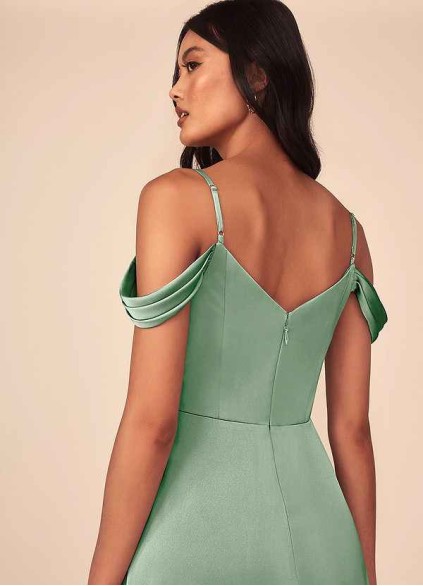 Pawzc Ocean Stretch Satin Dress Pawzc Ocean Stretch Satin Dress
