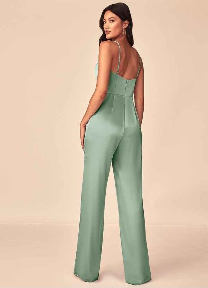 Pawzc Elizabella Stretch Satin Jumpsuit Pawzc Elizabella Stretch Satin Jumpsuit