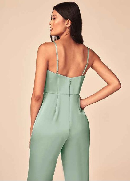 Pawzc Elizabella Stretch Satin Jumpsuit Pawzc Elizabella Stretch Satin Jumpsuit