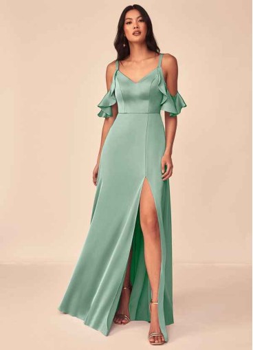 Pawzc Andie Stretch Satin Dress