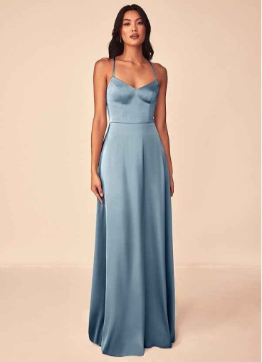 Pawzc Mei Stretch Satin Dress