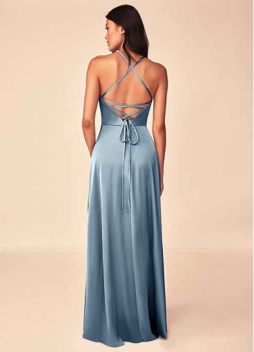 Pawzc Mei Stretch Satin Dress