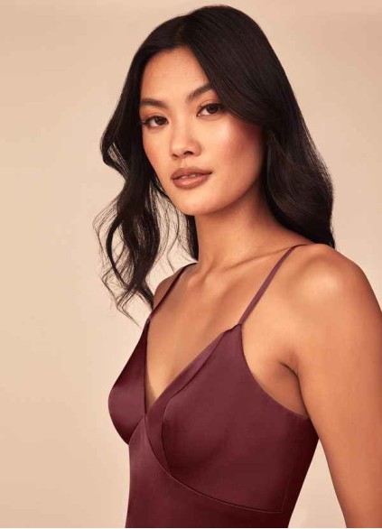 Pawzc Dottie Stretch Satin Dress Pawzc Dottie Stretch Satin Dress