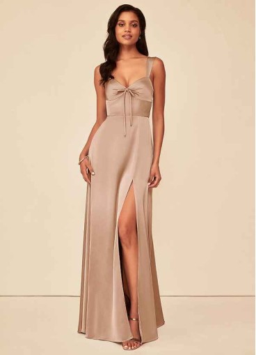 Pawzc Alexia Stretch Satin Dress