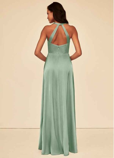 Pawzc Ceria Stretch Satin Dress