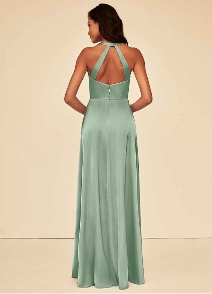 Pawzc Ceria Stretch Satin Dress