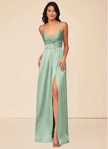 Pawzc Raya Stretch Satin Dress