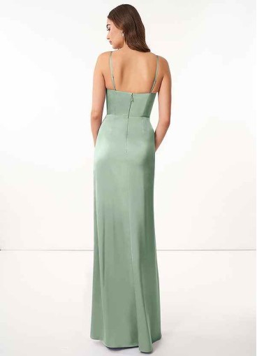 Pawzc Maci Stretch Satin Dress