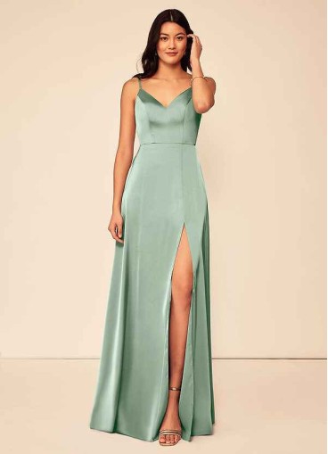 Pawzc Alexandria Stretch Satin Dress