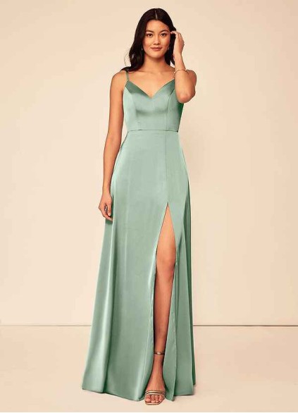 Pawzc Alexandria Stretch Satin Dress