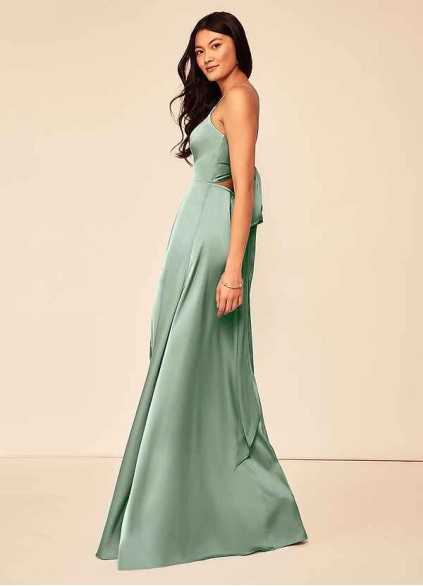 Pawzc Alexandria Stretch Satin Dress