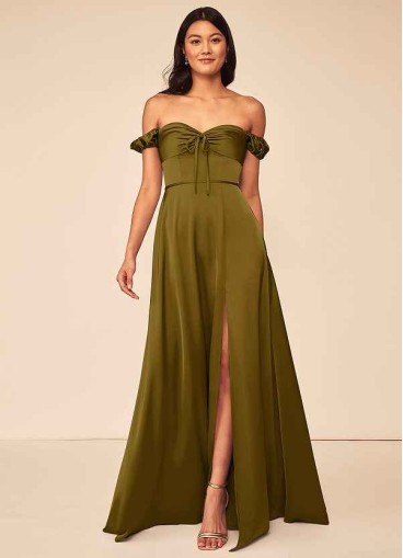 Pawzc Asha Stretch Satin Dress