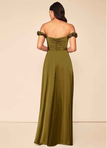 Pawzc Asha Stretch Satin Dress