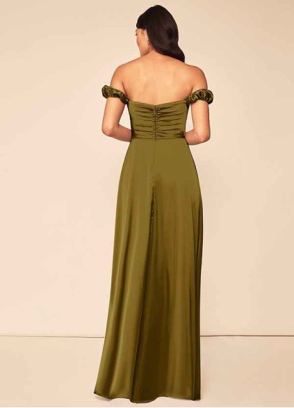 Pawzc Asha Stretch Satin Dress Pawzc Asha Stretch Satin Dress