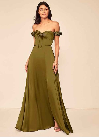 Pawzc Asha Stretch Satin Dress Pawzc Asha Stretch Satin Dress