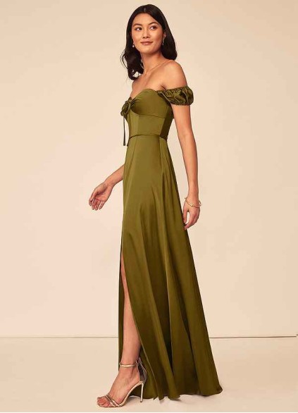 Pawzc Asha Stretch Satin Dress Pawzc Asha Stretch Satin Dress