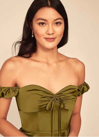 Pawzc Asha Stretch Satin Dress Pawzc Asha Stretch Satin Dress