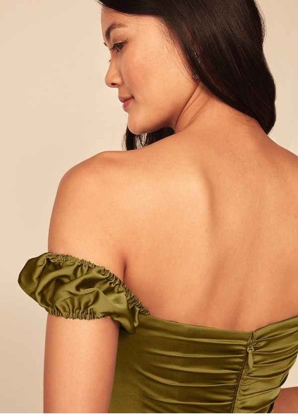 Pawzc Asha Stretch Satin Dress Pawzc Asha Stretch Satin Dress