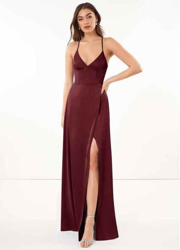 Pawzc Maksim Stretch Satin Dress
