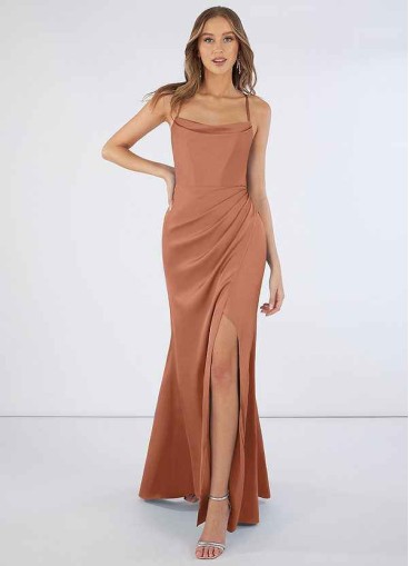 Pawzc Marzia Stretch Satin Dress
