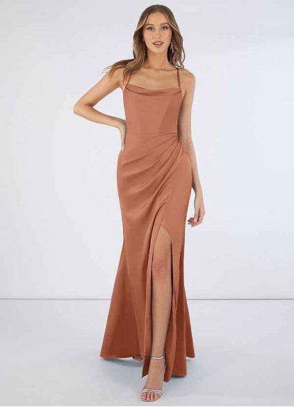 Pawzc Marzia Stretch Satin Dress