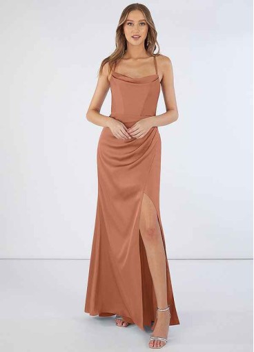 Pawzc Marzia Stretch Satin Dress