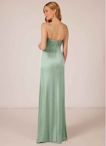 Pawzc Linia Stretch Satin Dress