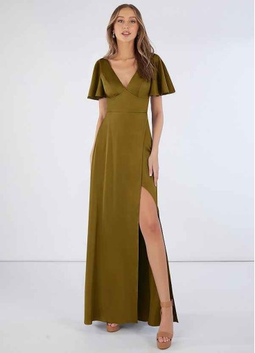 Pawzc Lani Stretch Satin Dress