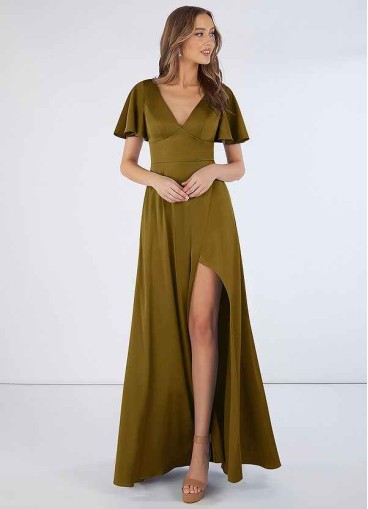 Pawzc Lani Stretch Satin Dress