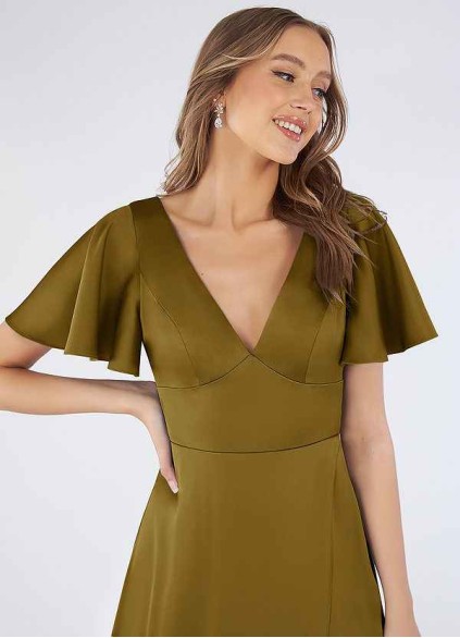 Pawzc Lani Stretch Satin Dress Pawzc Lani Stretch Satin Dress