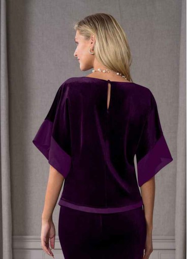 Pawzc Fianna Velvet Blouse
 ( Final Sale )