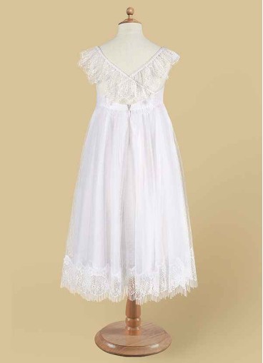 Pawzc Guava Flower Girl Dress