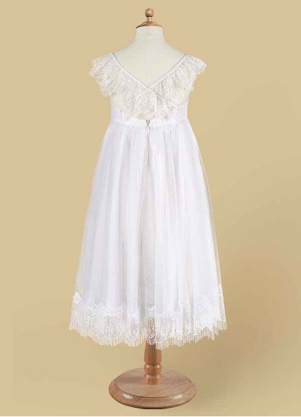 Pawzc Guava Flower Girl Dress