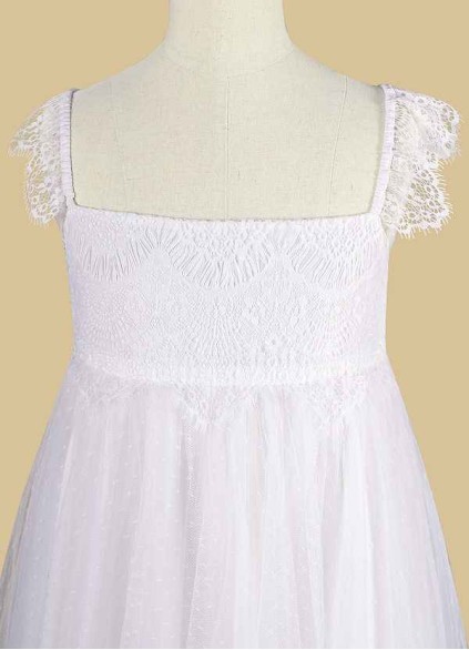 Pawzc Guava Flower Girl Dress